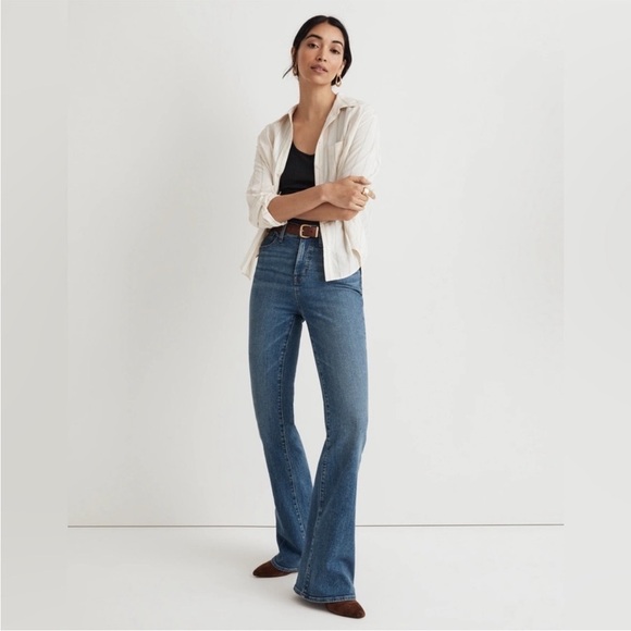 Madewell Skinny Flare Jeans Slim Size 32 - Picture 1 of 17